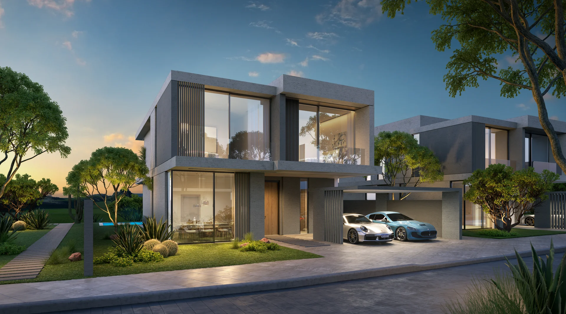 Fairway Villas Oceana luxury standalone villa front view AIDA City Muscat Oman
