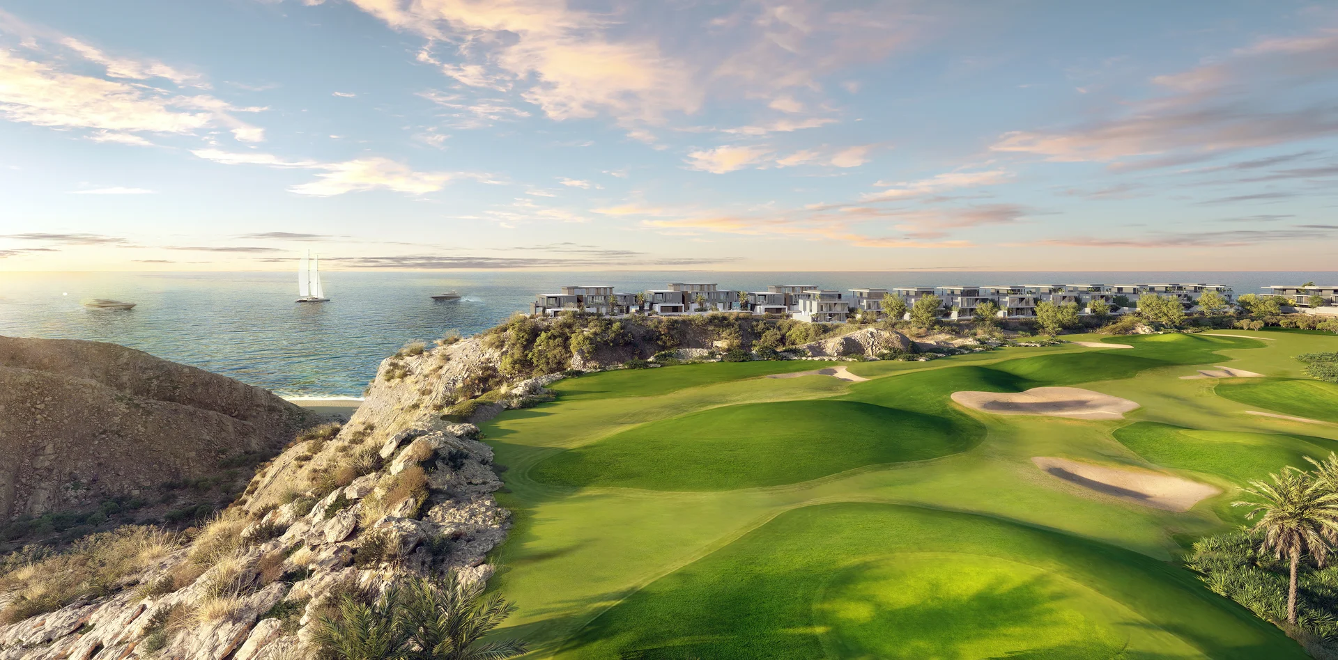 AIDA Championship Golf Course aerial view Muscat Oman