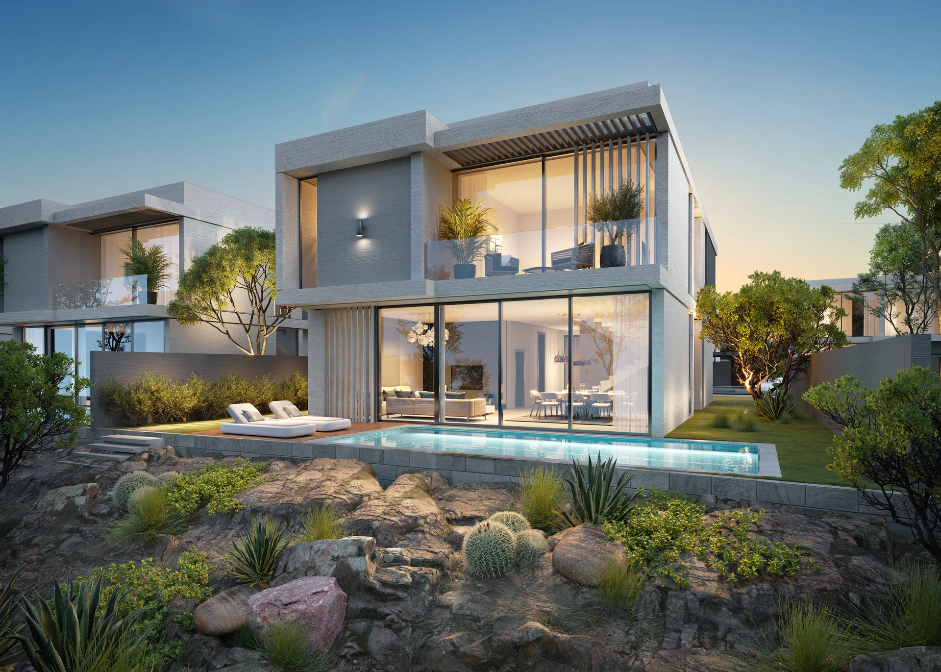 Fairway Villas luxury villa view AIDA City Muscat