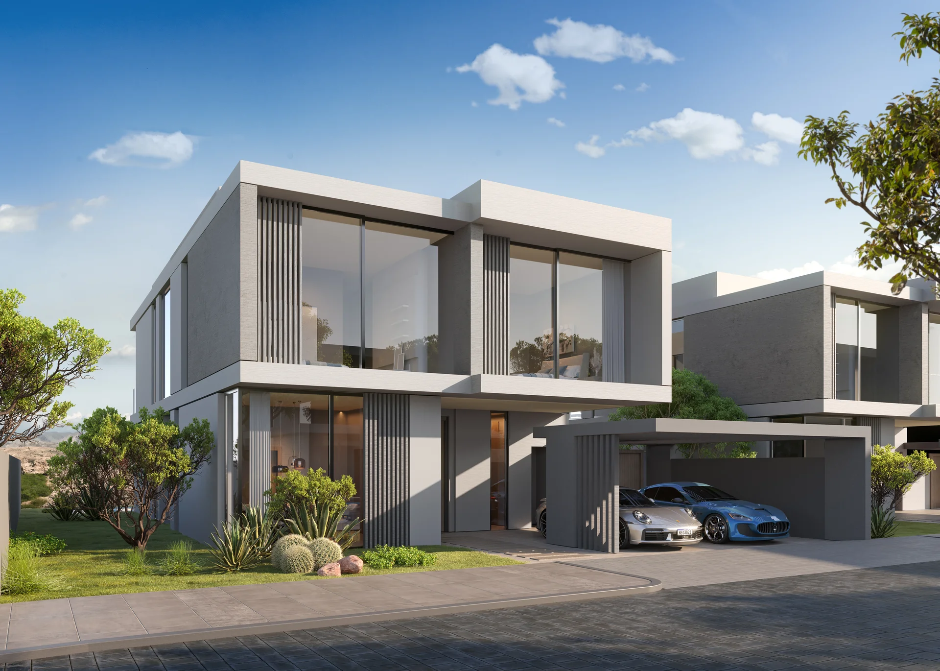 Fairway Villas front view luxury property AIDA City Oman