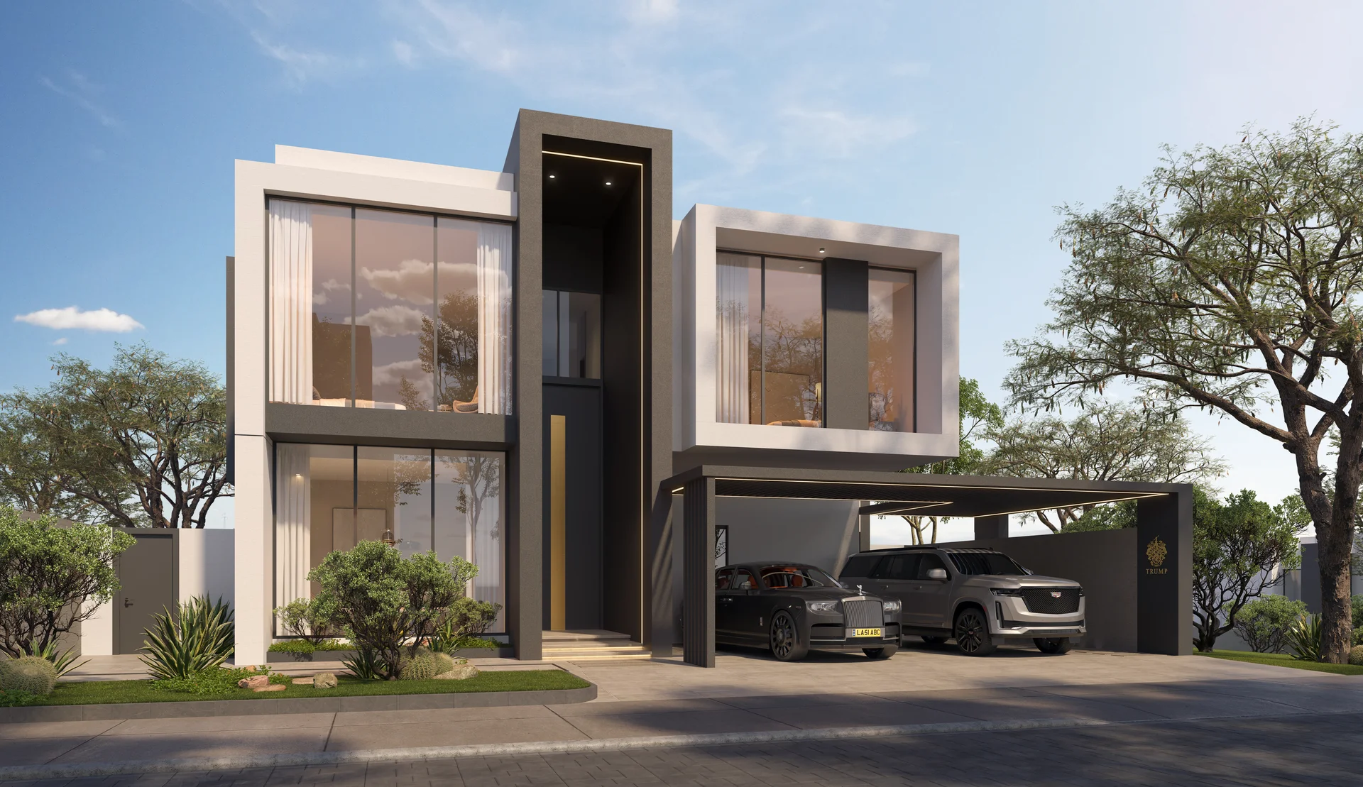 Luxury golf villas front view AIDA City Muscat Oman