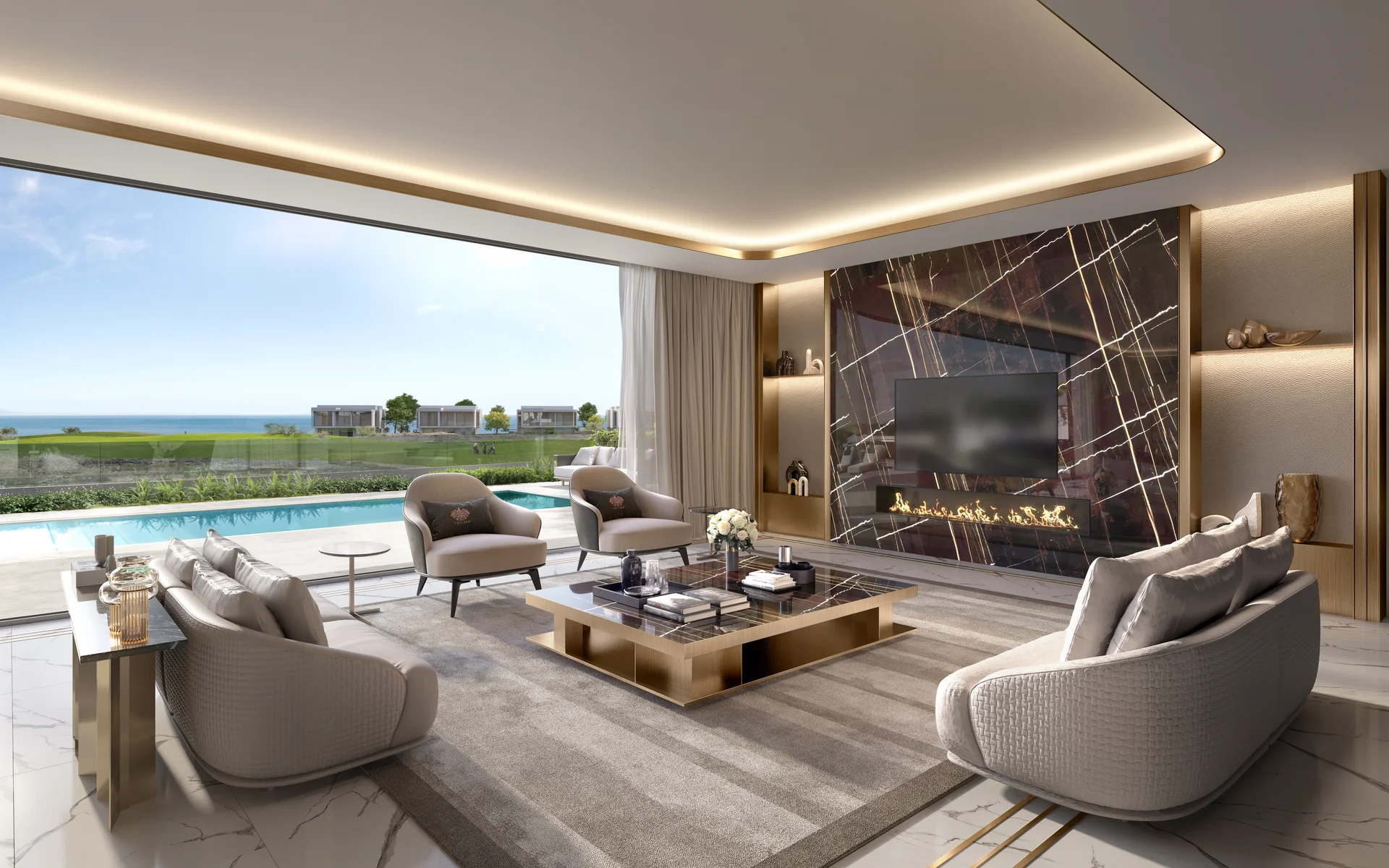 Trump Golf Villas Interior Living Area